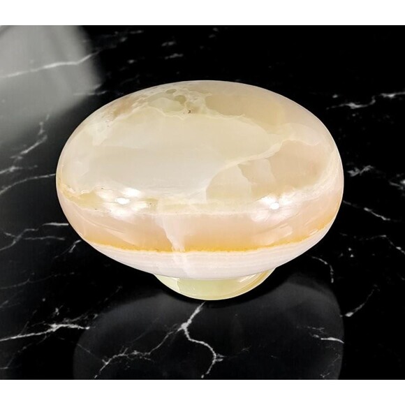 Marble Onyx Egg with base - 3" Easter Gift, Home Office Decor, Paperweight - New - Picture 5 of 11